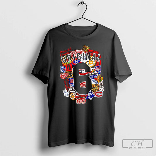 Classic Nhl Starter Black 6 Logo Collage T-Shirts, Hoodie, Sweatshirt | InkThreadWorks.com