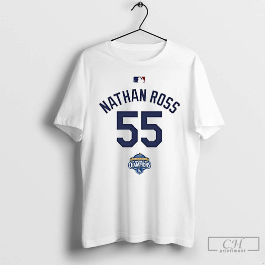 Classic Nathan Ross 55 Back Back Champs World Champions T-Shirts, Hoodie, Sweatshirt