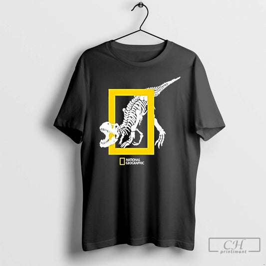 Classic National Geographic Dinosaur Skeleton Graphic T-Shirts, Hoodie, Sweatshirt | InkThreadWorks.com