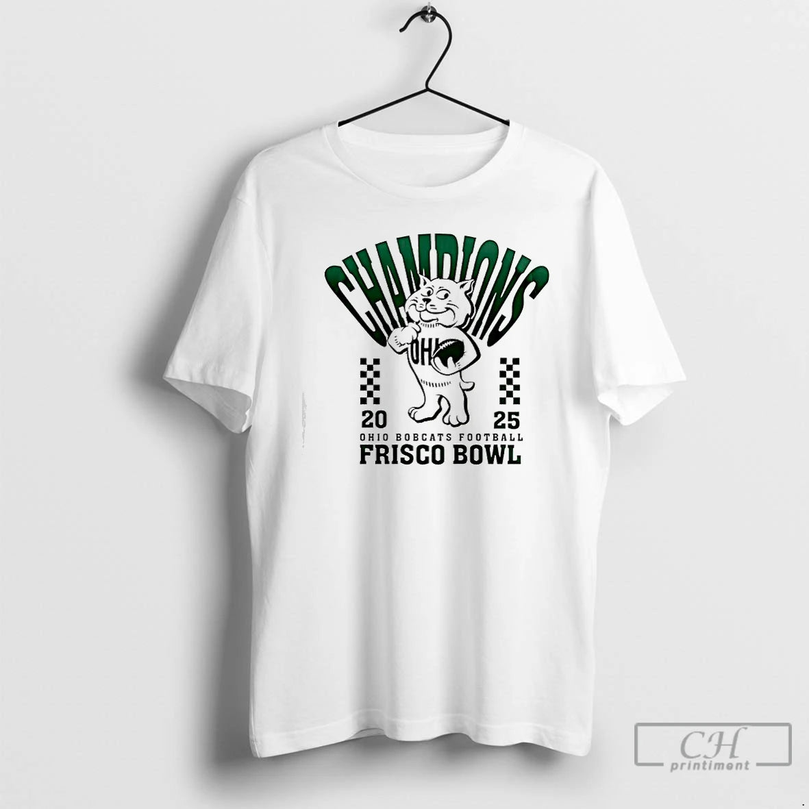 Classic Ohio Bobcats Football Frisco Bowl Champions 2025 Mascot T-Shirts, Hoodie, Sweatshirt | InkThreadWorks.com