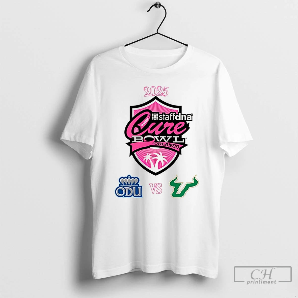 Classic Old Dominion Monarchs Vs South Florida Bulls 2025 Cure Bowl Christmas T Shirts Sweater Hoodie, Sweatshirt