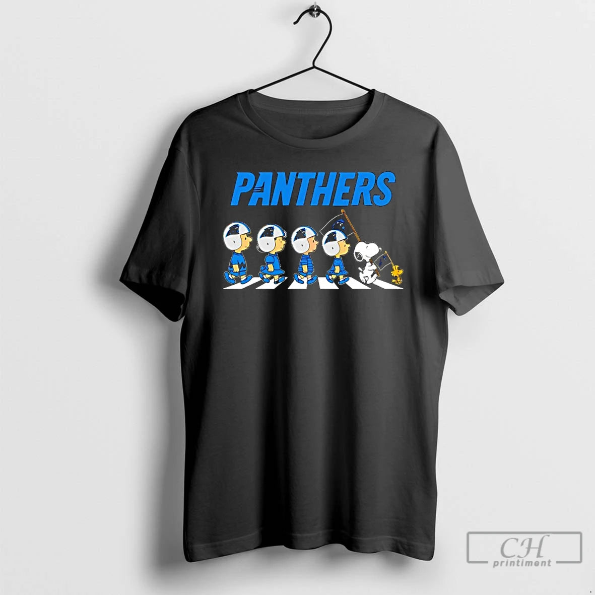 Classic Peanuts X Carolina Panthers Football Flag Walking T-Shirts, Hoodie, Sweatshirt | InkThreadWorks.com