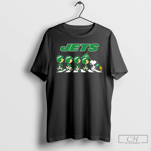 Classic Peanuts X New York Jets Football Flag Walking T-Shirts, Hoodie, Sweatshirt | InkThreadWorks.com