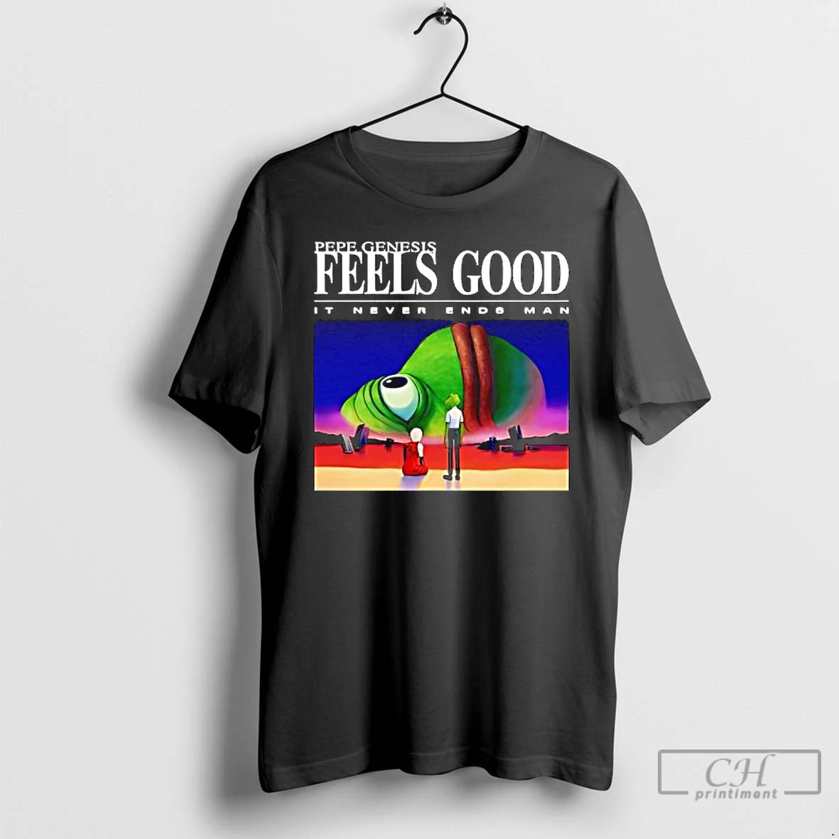 Classic Pepe Genesis Feels Good It Never Ends Man T-Shirts, Hoodie, Sweatshirt | InkThreadWorks.com