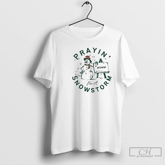 Classic Prayin For Snow Nymw Snowstorm Graphic T-Shirts, Hoodie, Sweatshirt | InkThreadWorks.com