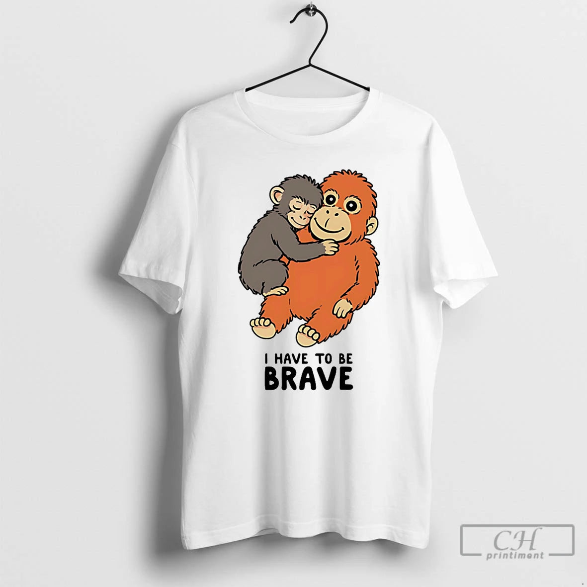 Classic Punch The Monkey I Have To Be Brave Caricature