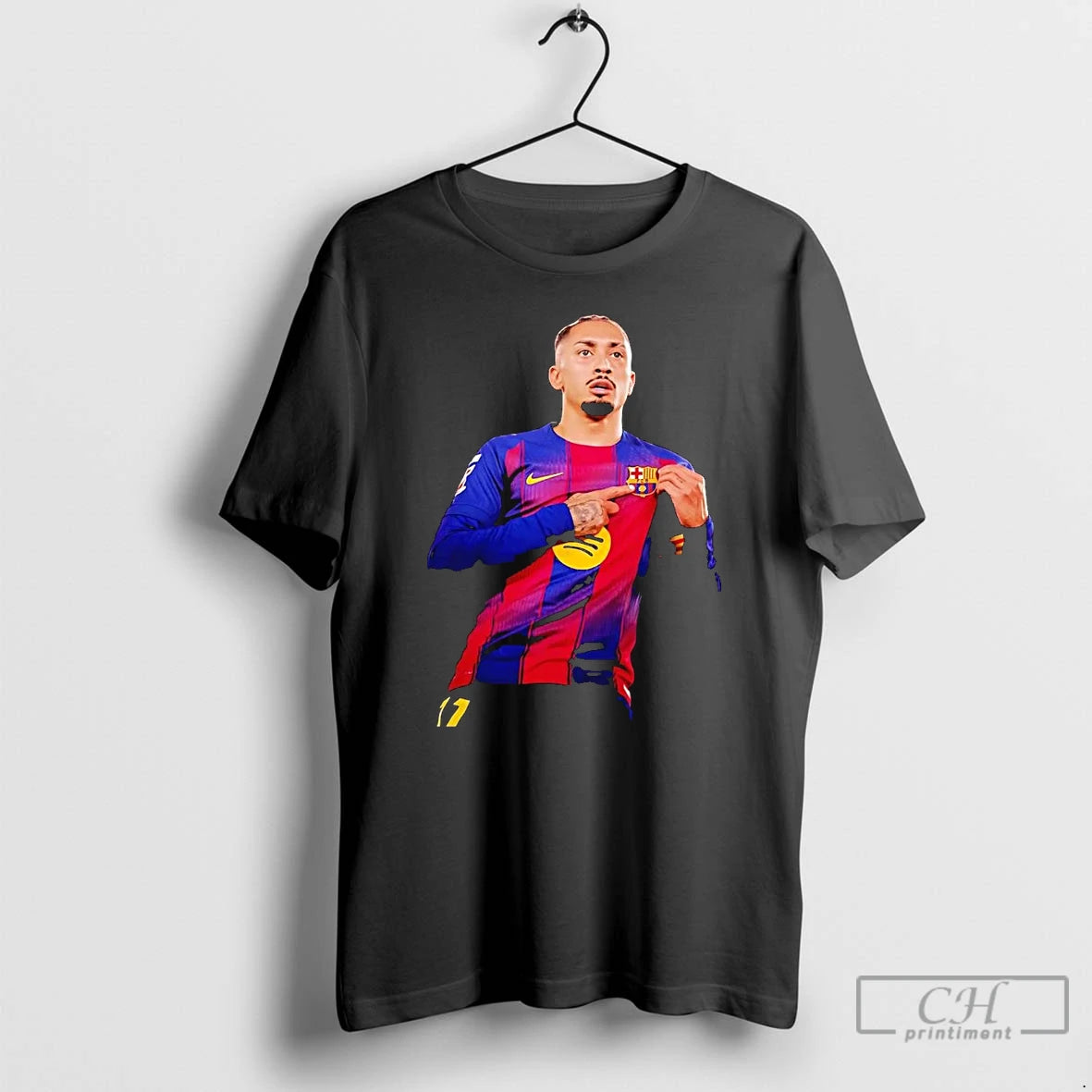Classic Raphinha Goal Celebration Fc Barcelona T-Shirts, Hoodie, Sweatshirt | InkThreadWorks.com
