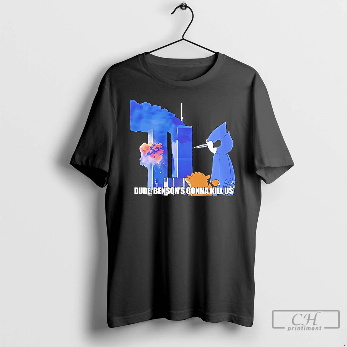 Classic Regular Show 911 Dude Bensons Gonna Kill Us T-Shirts, Hoodie, Sweatshirt | InkThreadWorks.com