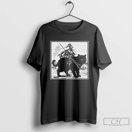 Classic Renaissance Fair Knight Cat Rider T-Shirts, Hoodie, Sweatshirt | InkThreadWorks.com