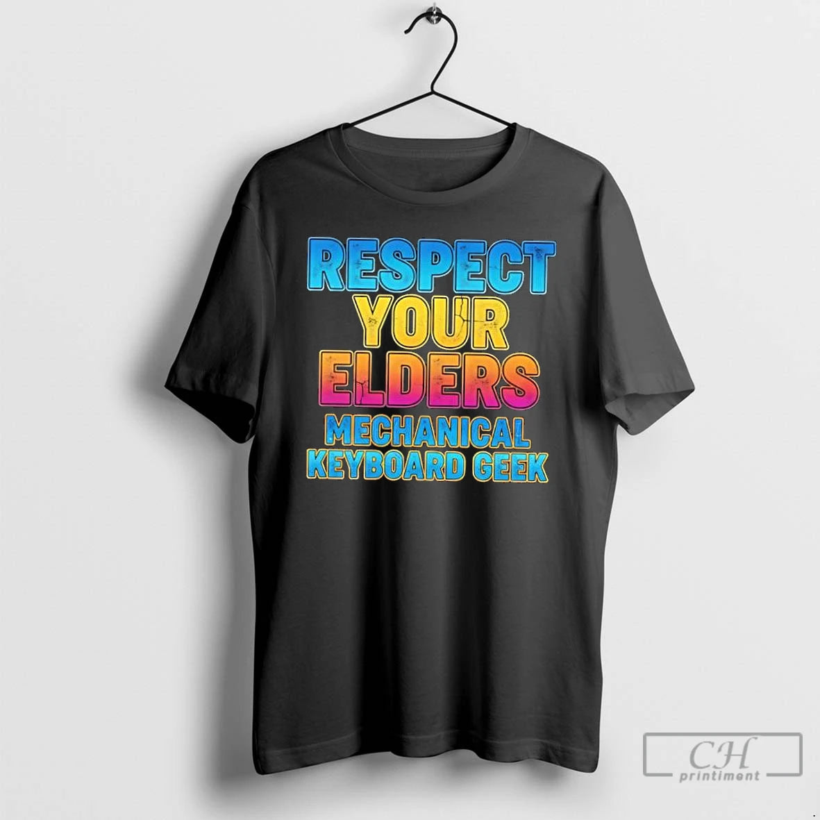 Classic Respect Your Elders Mechanical Keyboard Geek Funny T-Shirts, Hoodie, Sweatshirt | InkThreadWorks.com