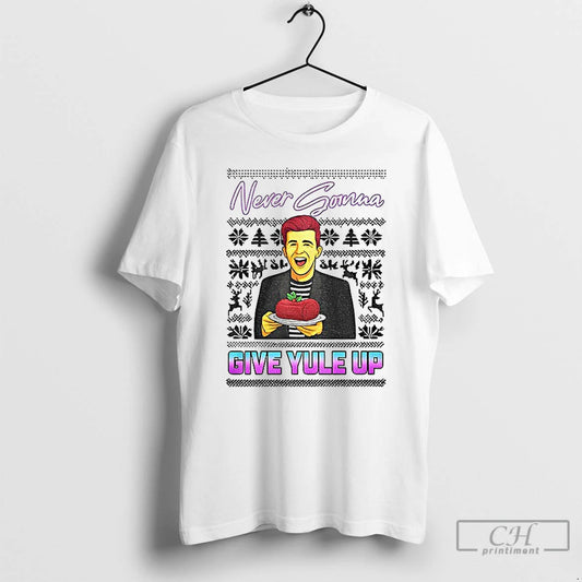 Classic Rick Astley Never Gonna Give Yule Up Merry Christmas T-Shirts, Hoodie, Sweatshirt | InkThreadWorks.com