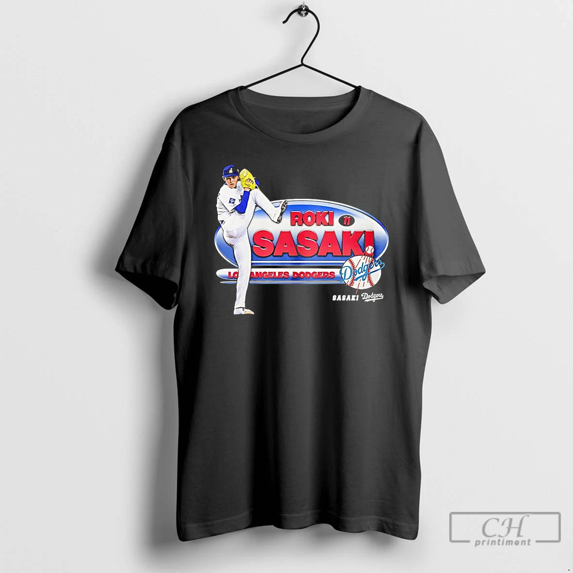 Classic Roki Sasaki Starting Pitcher Los Angeles Dodgers T-Shirts, Hoodie, Sweatshirt | InkThreadWorks.com