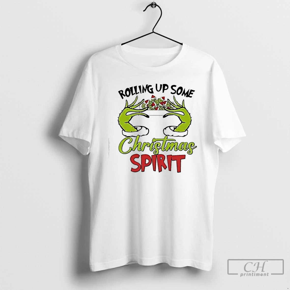 Classic Rolling Up Some Christmas Spirit Grinch Dish T-Shirts, Hoodie, Sweatshirt | InkThreadWorks.com