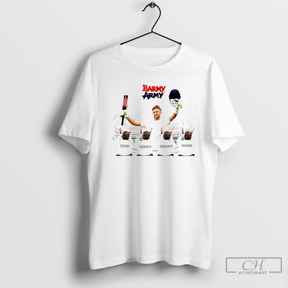 Classic Root Ovation Cook Gooch Stewart Gower Joe England Barmy Army T-Shirts, Hoodie, Sweatshirt | InkThreadWorks.com