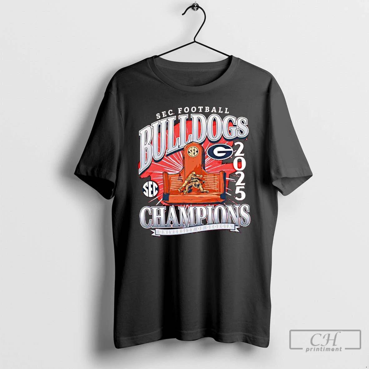 Classic Sec Football Georgia Bulldogs 2025 Conference Champions T-Shirts, Hoodie, Sweatshirt | InkThreadWorks.com