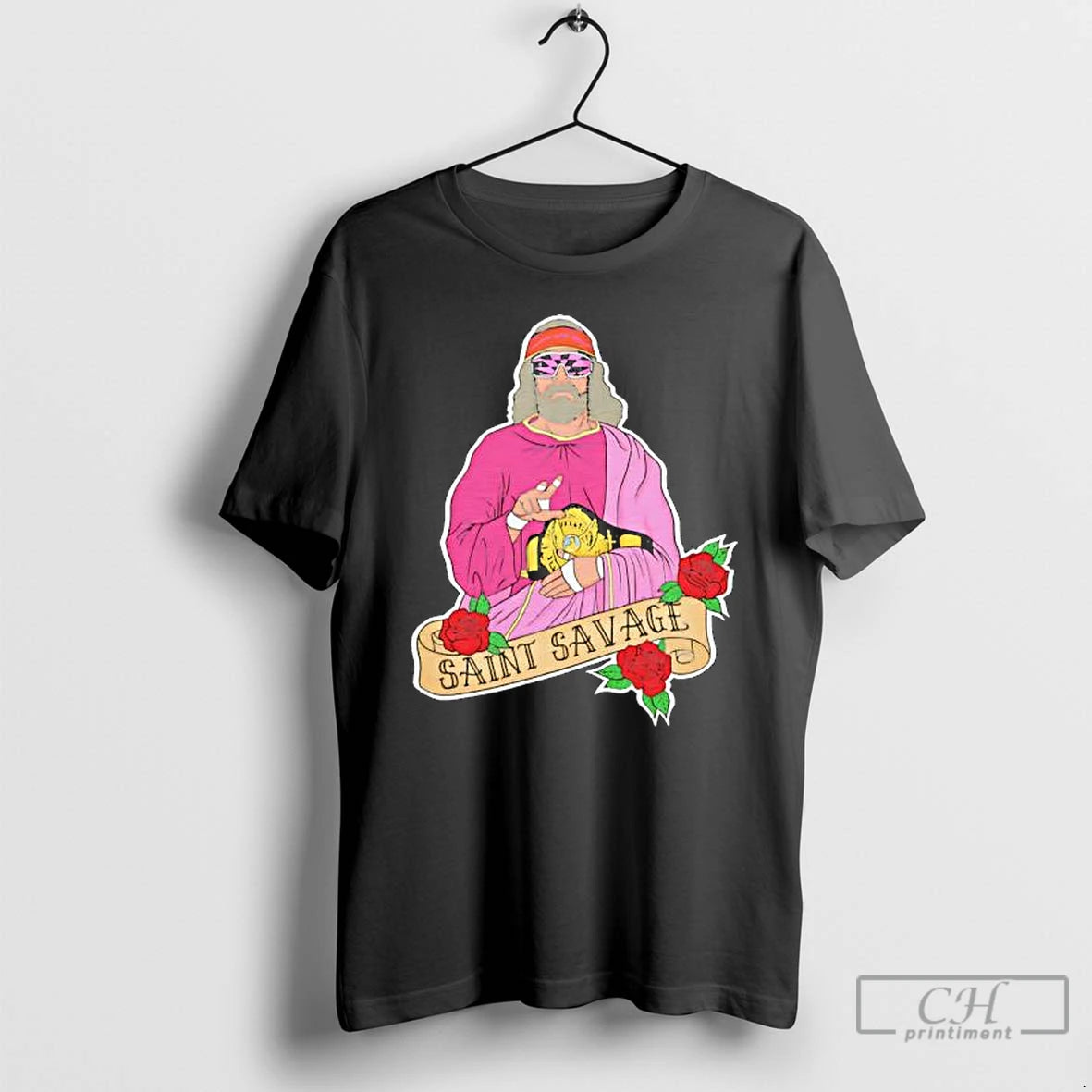 Classic Saint Savage Rose Graphic T-Shirts, Hoodie, Sweatshirt | InkThreadWorks.com
