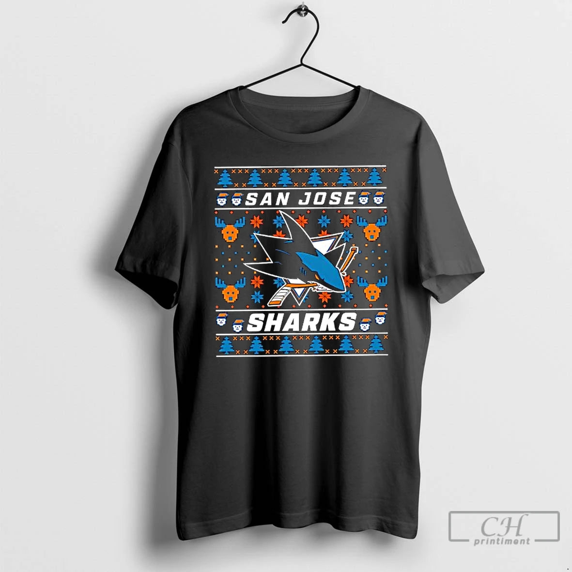 Classic San Jose Sharks 2025 Holiday Ugly Christmas T-Shirts, Hoodie, Sweatshirt | InkThreadWorks.com