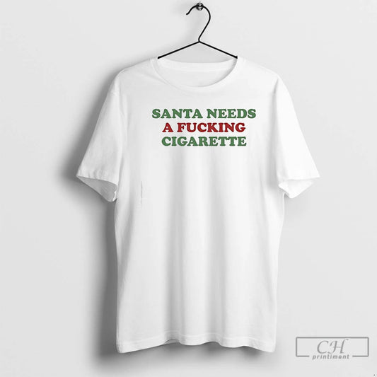 Classic Santa Needs A Fucking Cigarette T-Shirts, Hoodie, Sweatshirt | InkThreadWorks.com