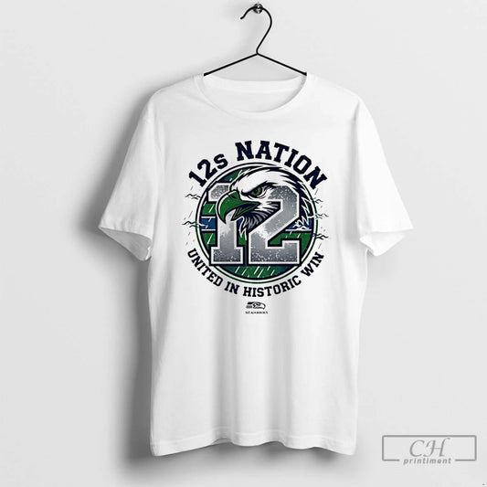 Classic Seahawks 12s Nation United In Historic Win T-Shirts, Hoodie, Sweatshirt | InkThreadWorks.com
