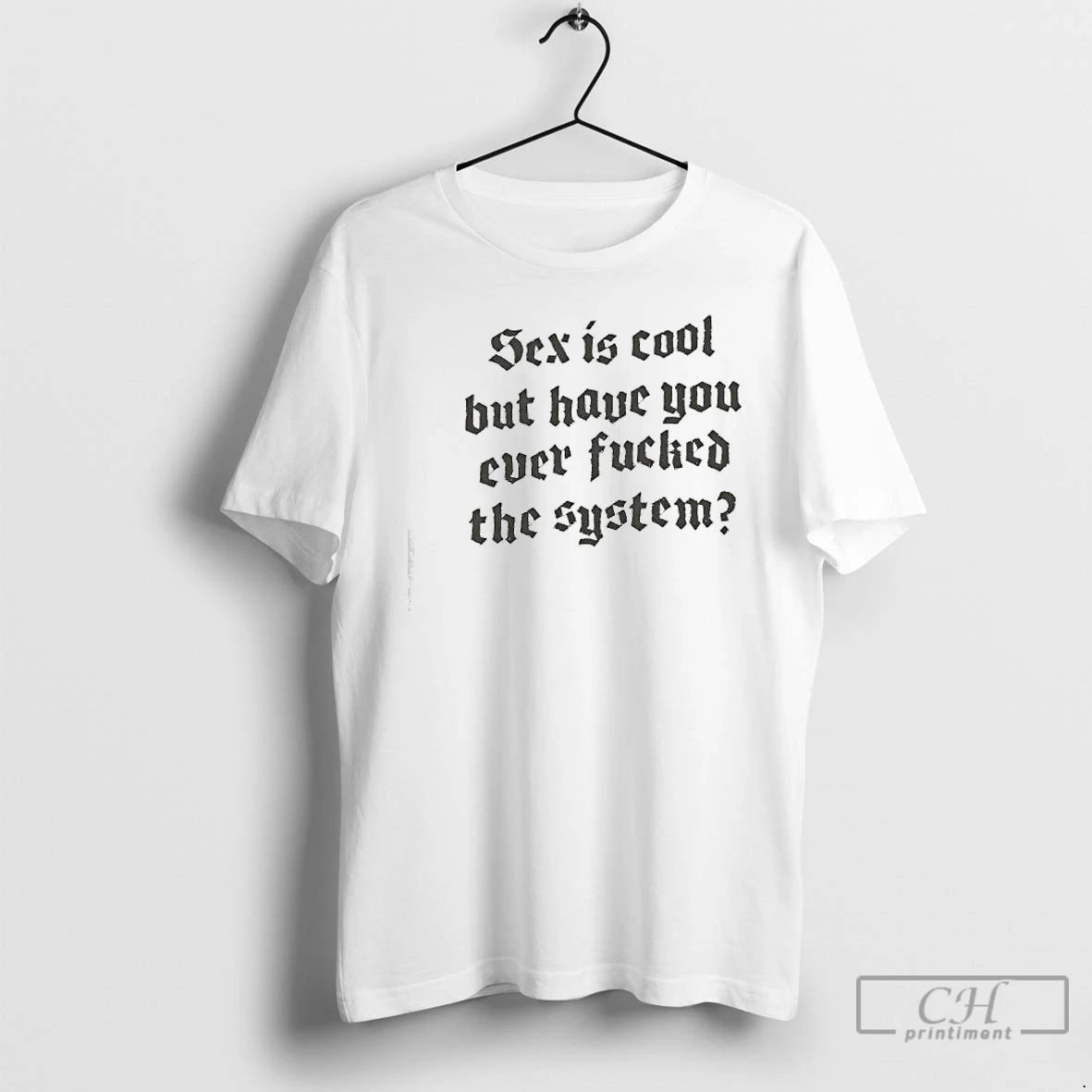Classic Sex Is Cool But Have You Ever Fucked The System Style Font T Shirts Hoodie, Sweatshirt | InkThreadWorks.com