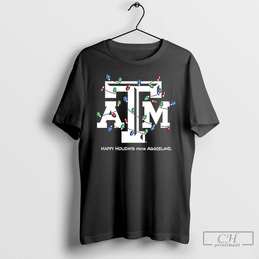 Classic Texas Am Happy Holidays Aggieland 2025 T-Shirts, Hoodie, Sweatshirt