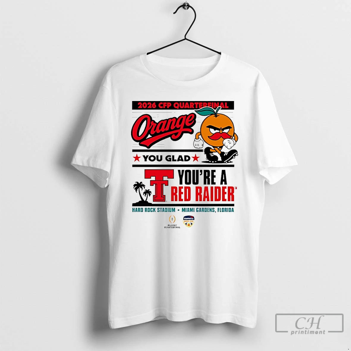Classic Texas Tech Red Raiders 2025 26 College Football Playoff Orange You Glad T Shirts Hoodie, Sweatshirt
