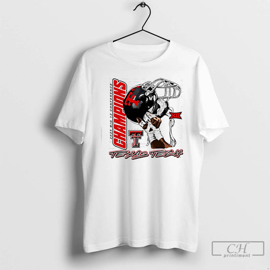 Classic Texas Tech Red Raiders 2025 Big 12 Football Champs Graphic Hand T Shirts Sweater Hoodie, Sweatshirt