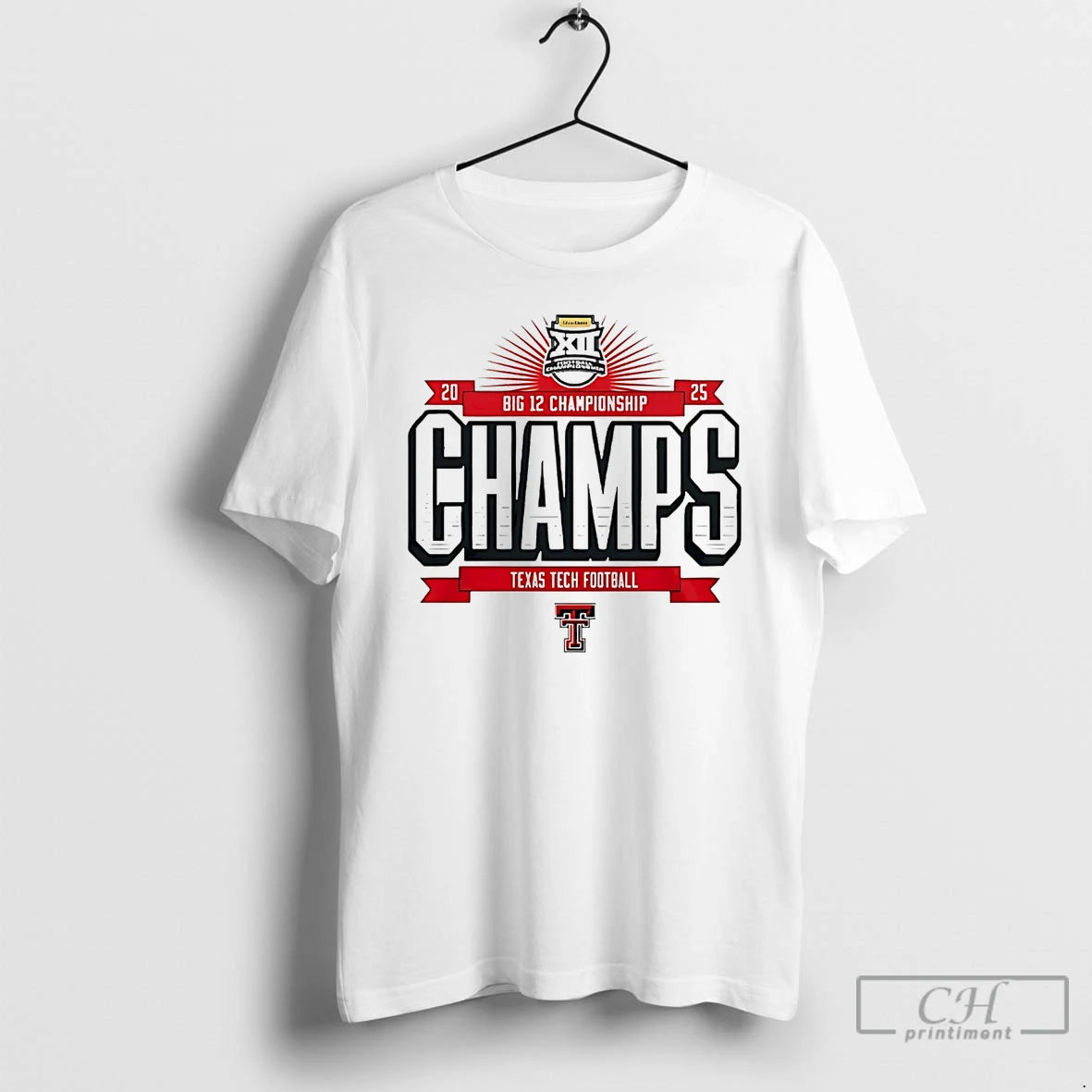 Classic Texas Tech Red Raiders 2025 Big 12 Football Champions T-Shirts, Hoodie, Sweatshirt | InkThreadWorks.com