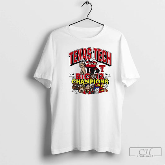 Classic Texas Tech Red Raiders Big 12 Football Champs Mascots Winner T-Shirts, Hoodie, Sweatshirt | InkThreadWorks.com