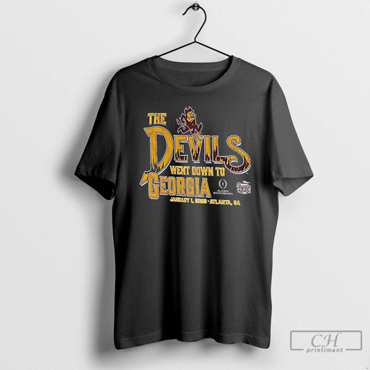 Classic The Arizona State Sun Devils Went Down To Georgia Jan 1 T Shirts Sweater Hoodie, Sweatshirt | InkThreadWorks.com