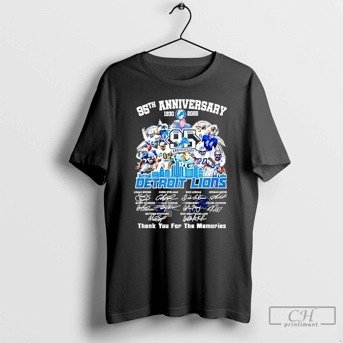 Classic The Detroit Lions 95th Anniversary T-Shirts, Hoodie, Sweatshirt | InkThreadWorks.com