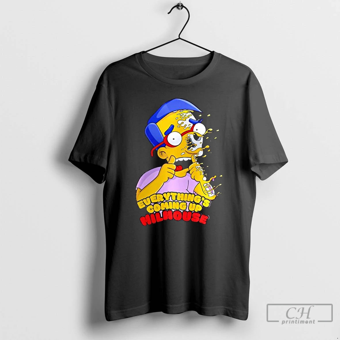 Classic The Simpsons Everythings Coming Up Milhouse Graphic T-Shirts, Hoodie, Sweatshirt | InkThreadWorks.com