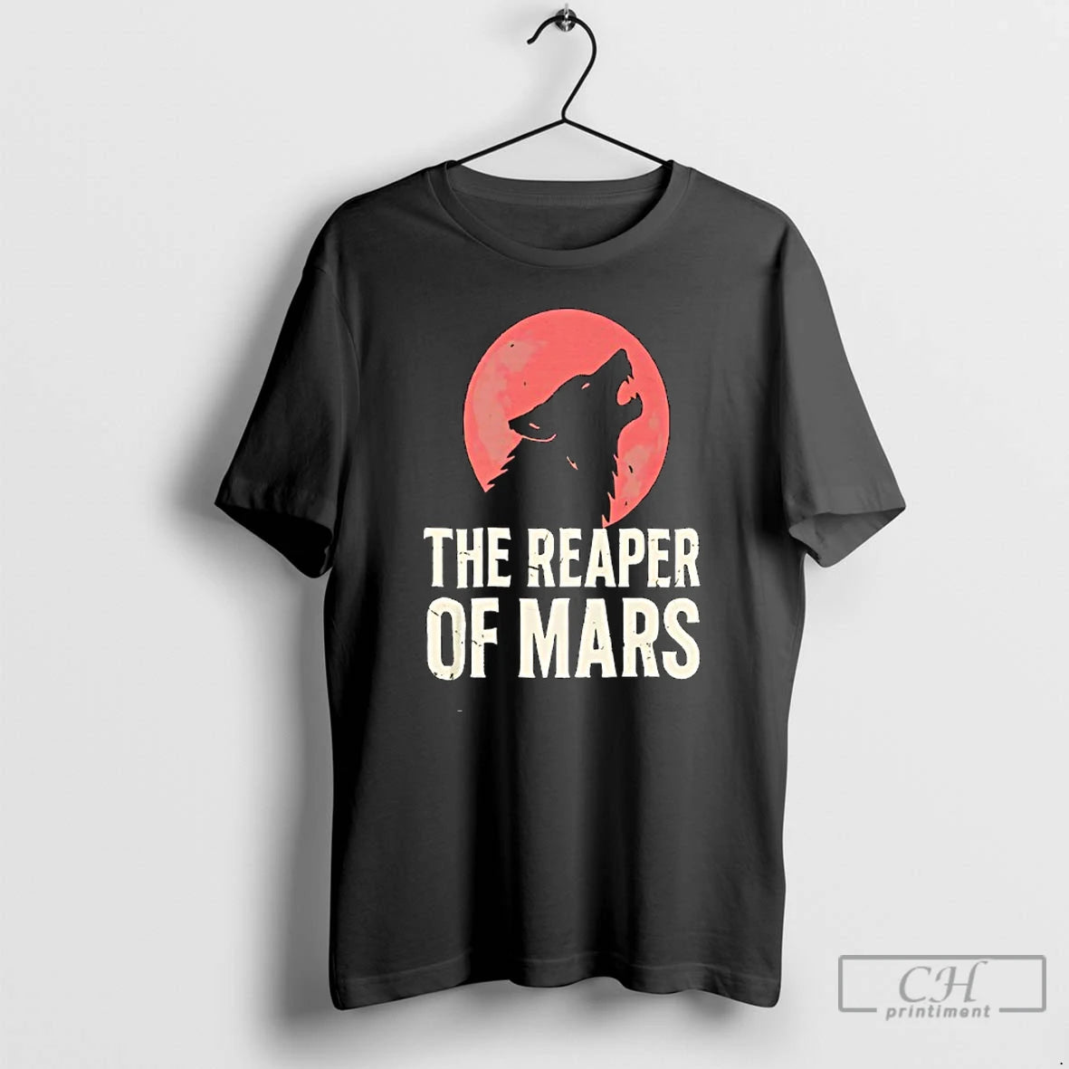 Classic The Wolf Is Howling At The Blood Moon The Reaper Of Mars T Shirts Hoodie, Sweatshirt | InkThreadWorks.com