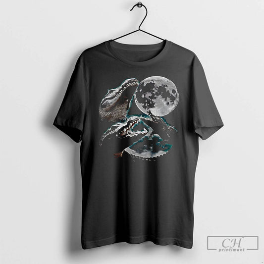 Classic Three Alligator Moon Funny Meme T-Shirts, Hoodie, Sweatshirt | InkThreadWorks.com