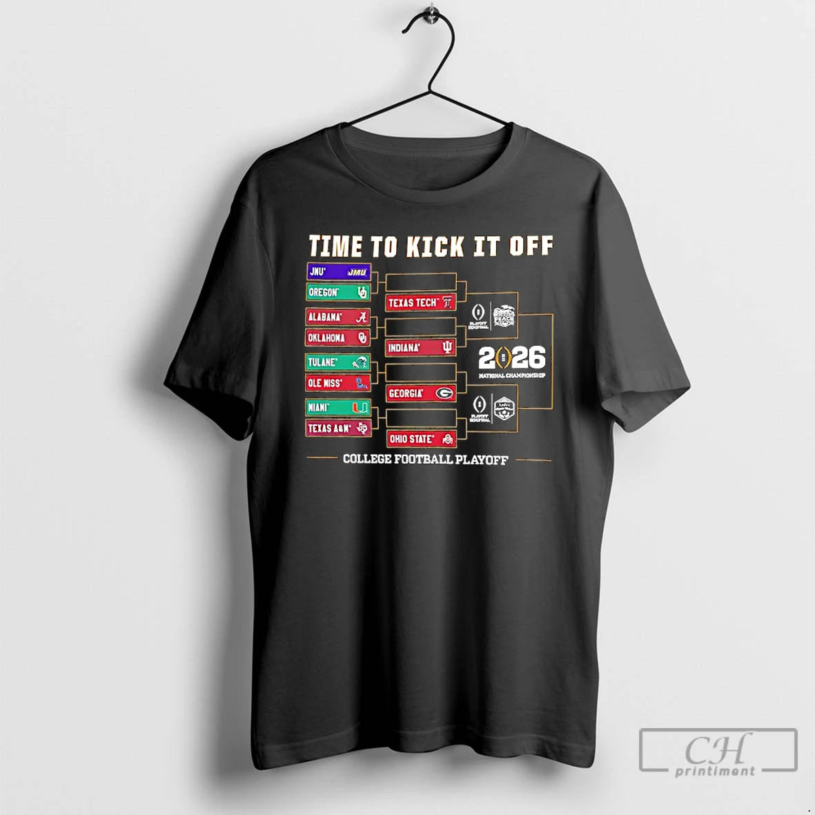 Classic Time To Kick It Of College Football Playoff 2025 26 T-Shirts, Hoodie, Sweatshirt | InkThreadWorks.com