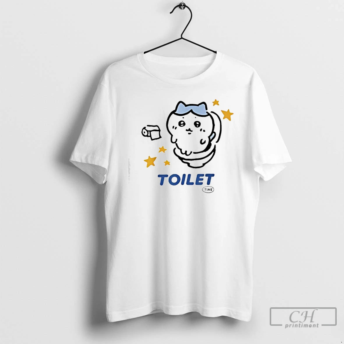 Classic Toilet Time Chikawa Meme T-Shirts, Hoodie, Sweatshirt | InkThreadWorks.com
