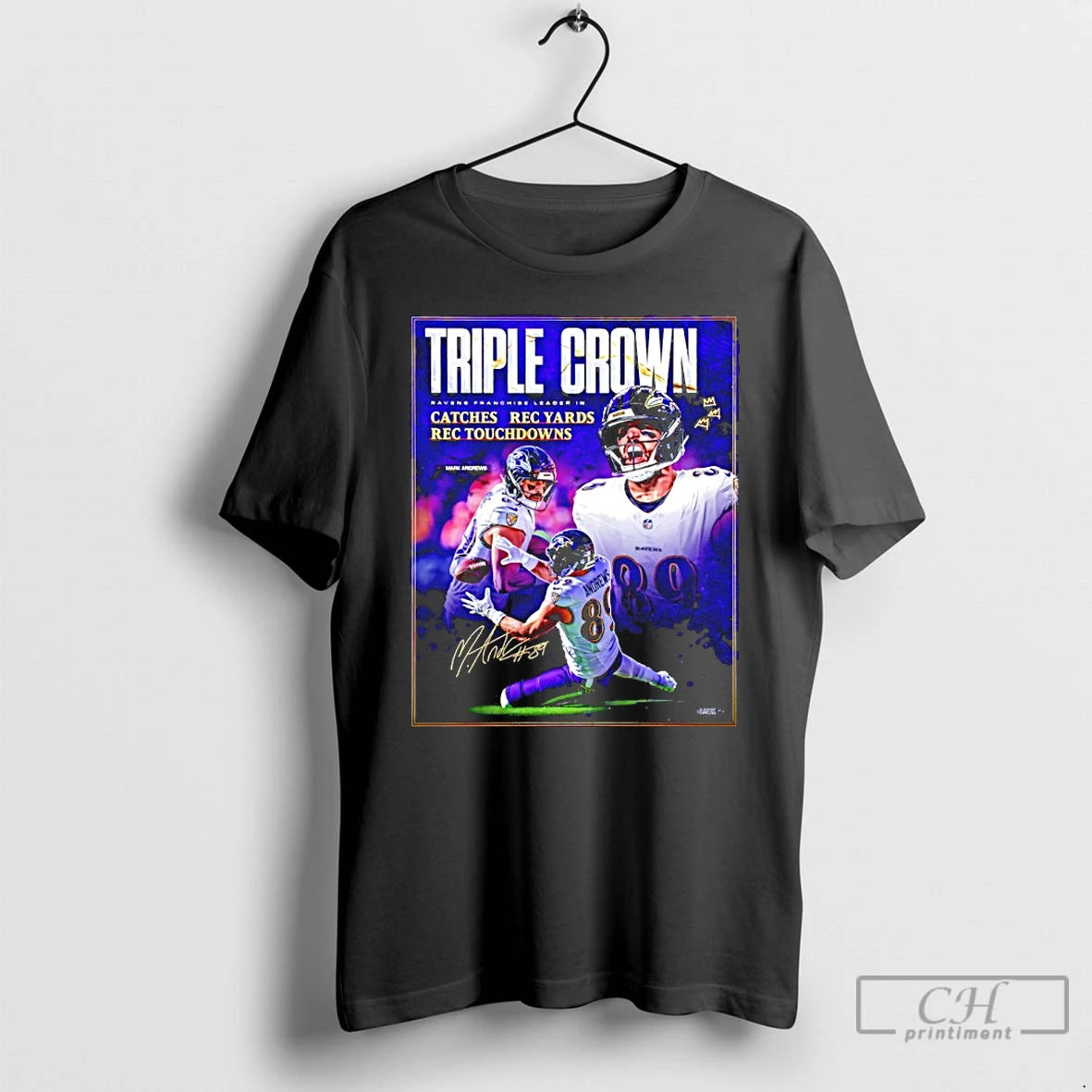 Classic Triple Crown For Mark Andrews Baltimore Ravens 2025 Pro Bowl T-Shirts, Hoodie, Sweatshirt | InkThreadWorks.com