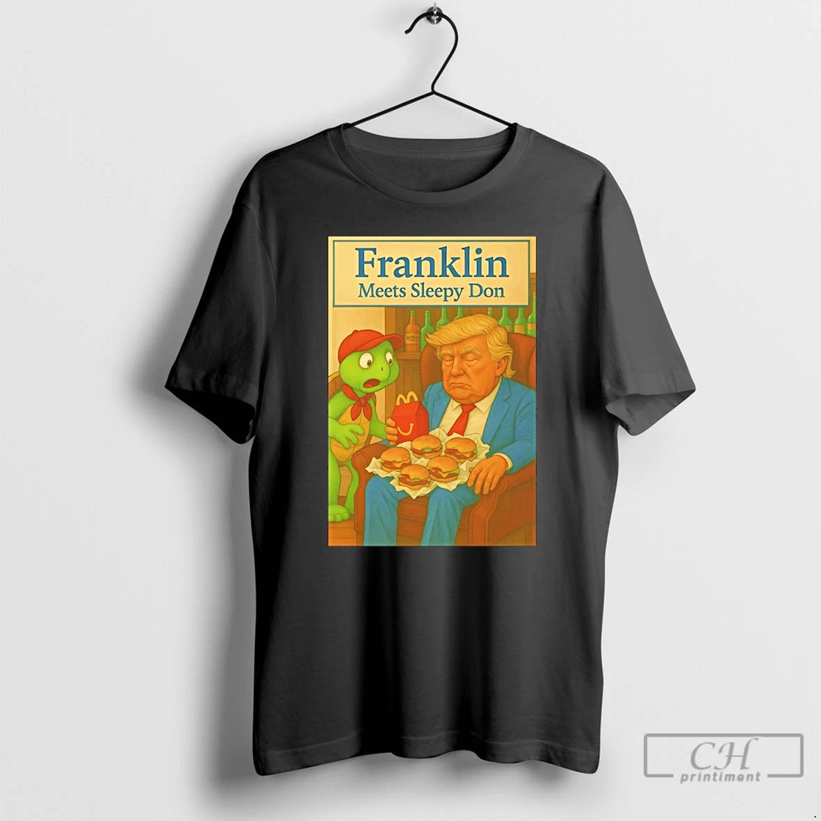 Classic Trump Mcdonalds Franklin Meets Sleepy Don T-Shirts, Hoodie, Sweatshirt | InkThreadWorks.com