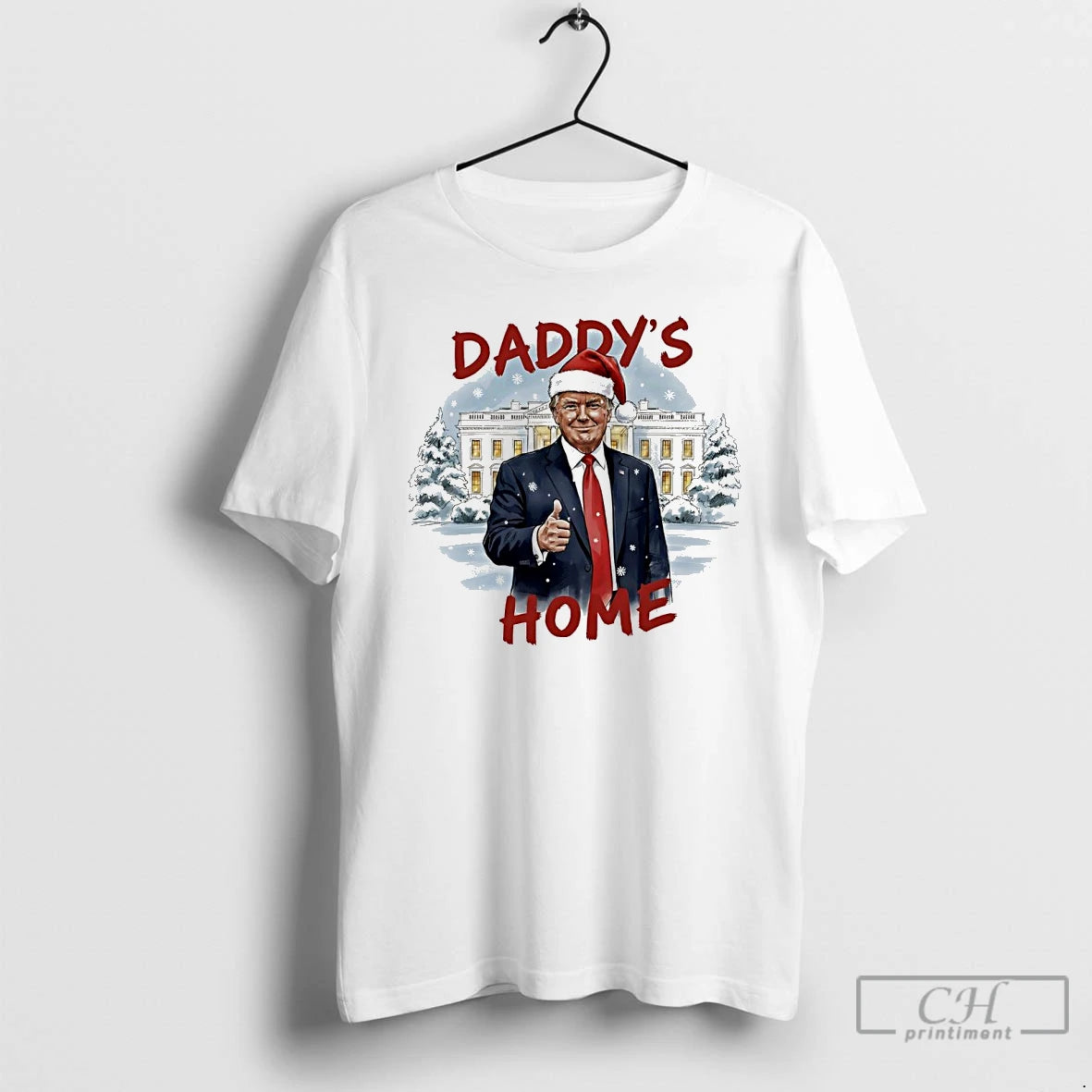 Classic Trump Santa Daddys Home White House Christmas T-Shirts, Hoodie, Sweatshirt | InkThreadWorks.com