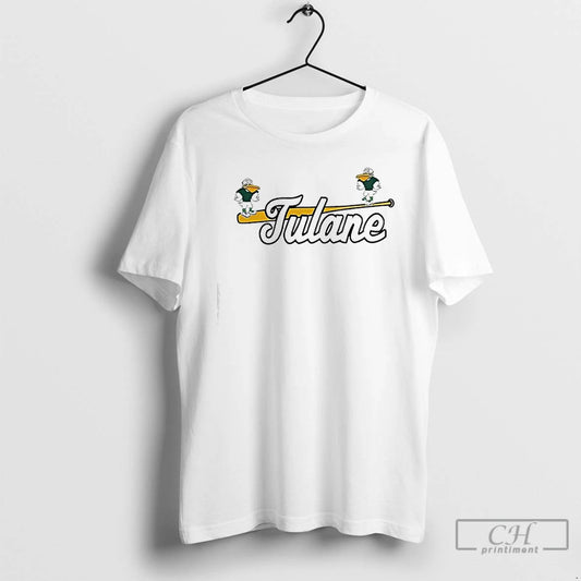 Classic Tulane Baseball Sluggerbird Mascot T-Shirts, Hoodie, Sweatshirt | InkThreadWorks.com