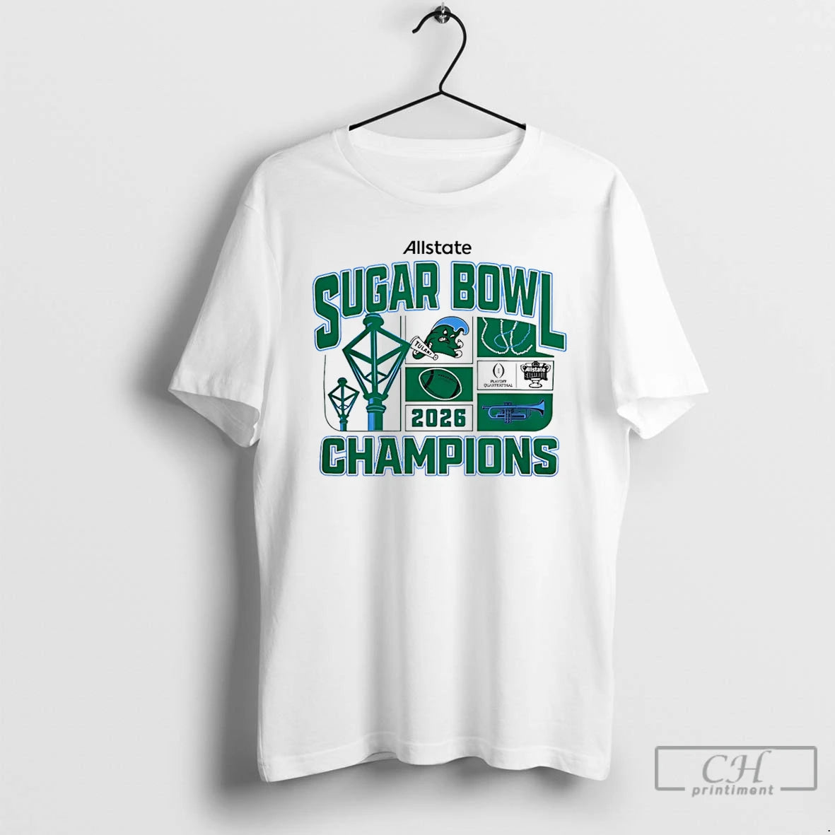 Classic Tulane Green Wave Football 2026 Sugar Bowl Champions T-Shirts, Hoodie, Sweatshirt | InkThreadWorks.com