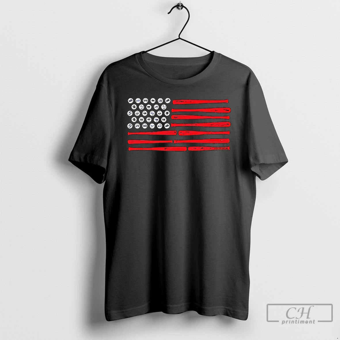 Classic Usa Baseball Flag
