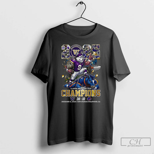 Classic Washington Huskies Beat Boise State Broncos La Bowl Belt After 2025 Champions T Shirts Hoodie, Sweatshirt