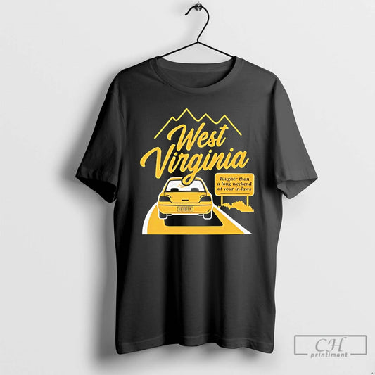 Classic West Virginia Basketball Tougher Than A Long Weekend At Your In Laws T Shirts Hoodie, Sweatshirt | InkThreadWorks.com