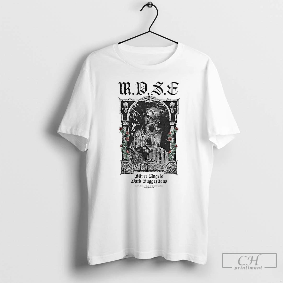 Classic Wicca Phase Springs Eternal Silver Angels Dark Suggestions Rose Angel T-Shirts, Hoodie, Sweatshirt