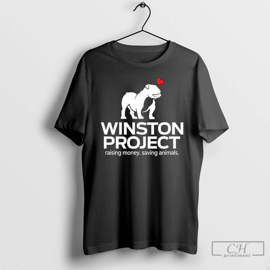 Classic Winston Project Bulldog Raising Money Saving Animals T-Shirts, Hoodie, Sweatshirt | InkThreadWorks.com