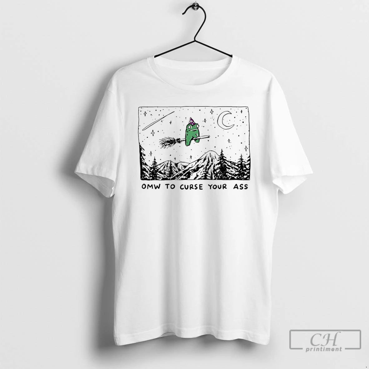 Classic Wizard Frogs Omw To Curse Your Ass T-Shirts, Hoodie, Sweatshirt | InkThreadWorks.com