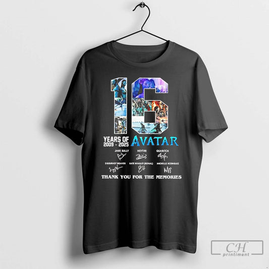 Classic Year Of Avatar Thank You For The Memories 2009 2025 Signatures T Shirts Sweater Hoodie, Sweatshirt