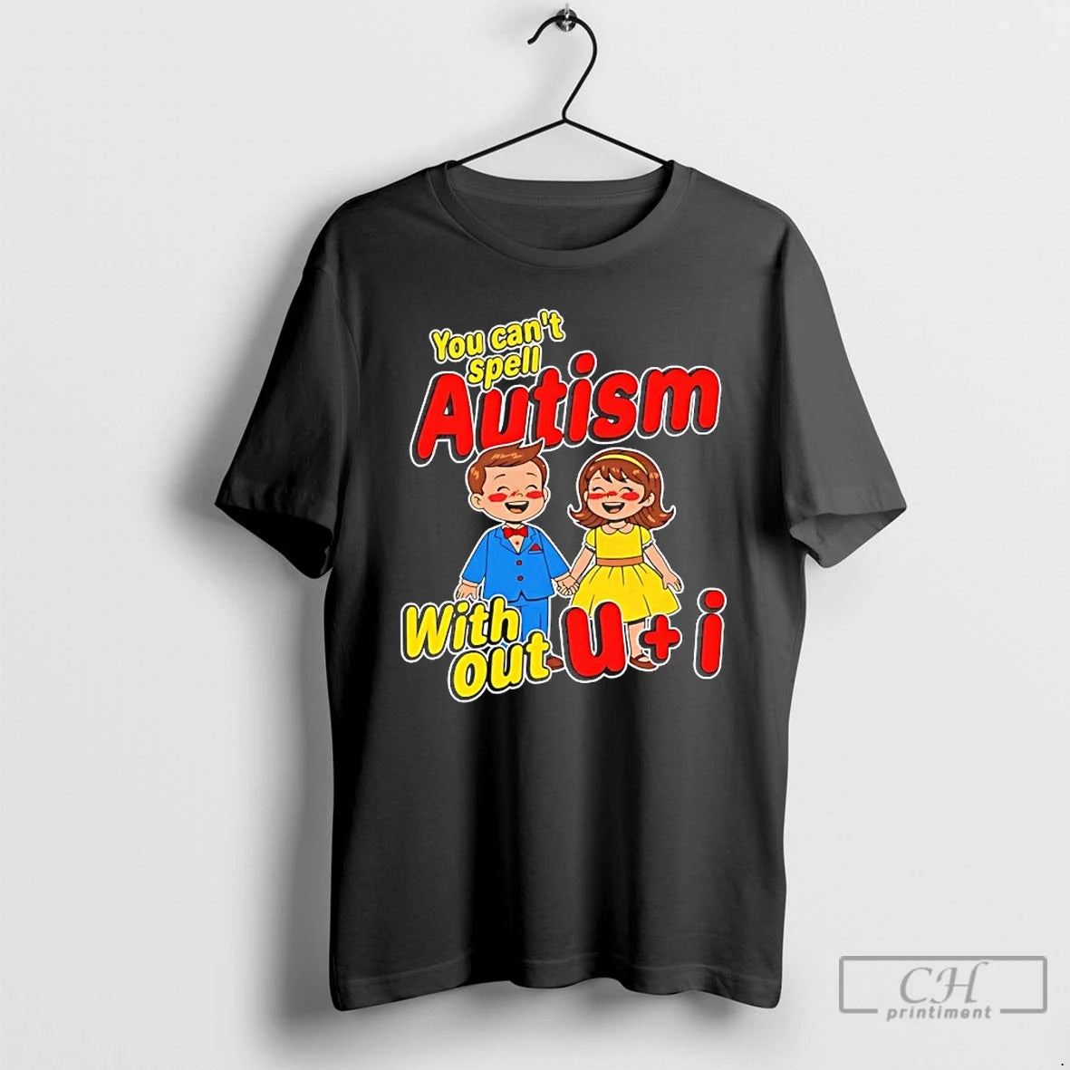 Classic You Cant Spell Autism Without U I T-Shirts, Hoodie, Sweatshirt | InkThreadWorks.com