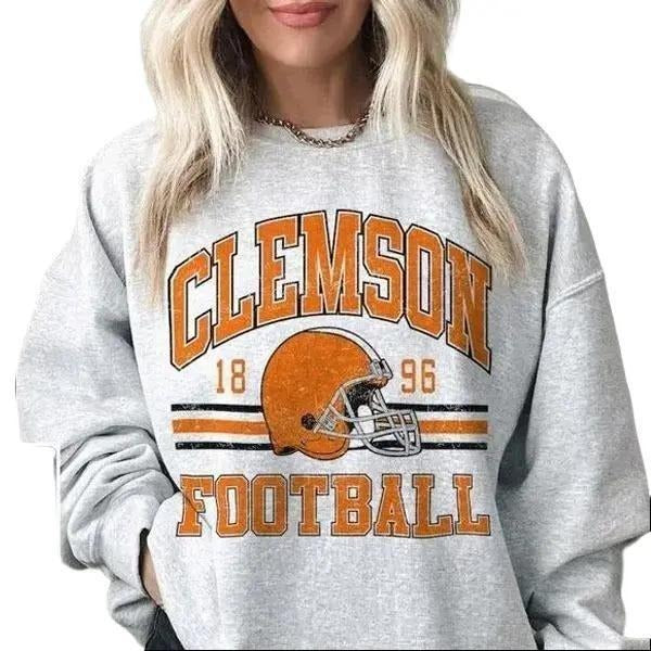 Clemson Sweatshirt, Retro Style Vintage Unisex Crewneck Unisex Sweatshirt T-Shirts, Hoodie | InkThreadWorks.com
